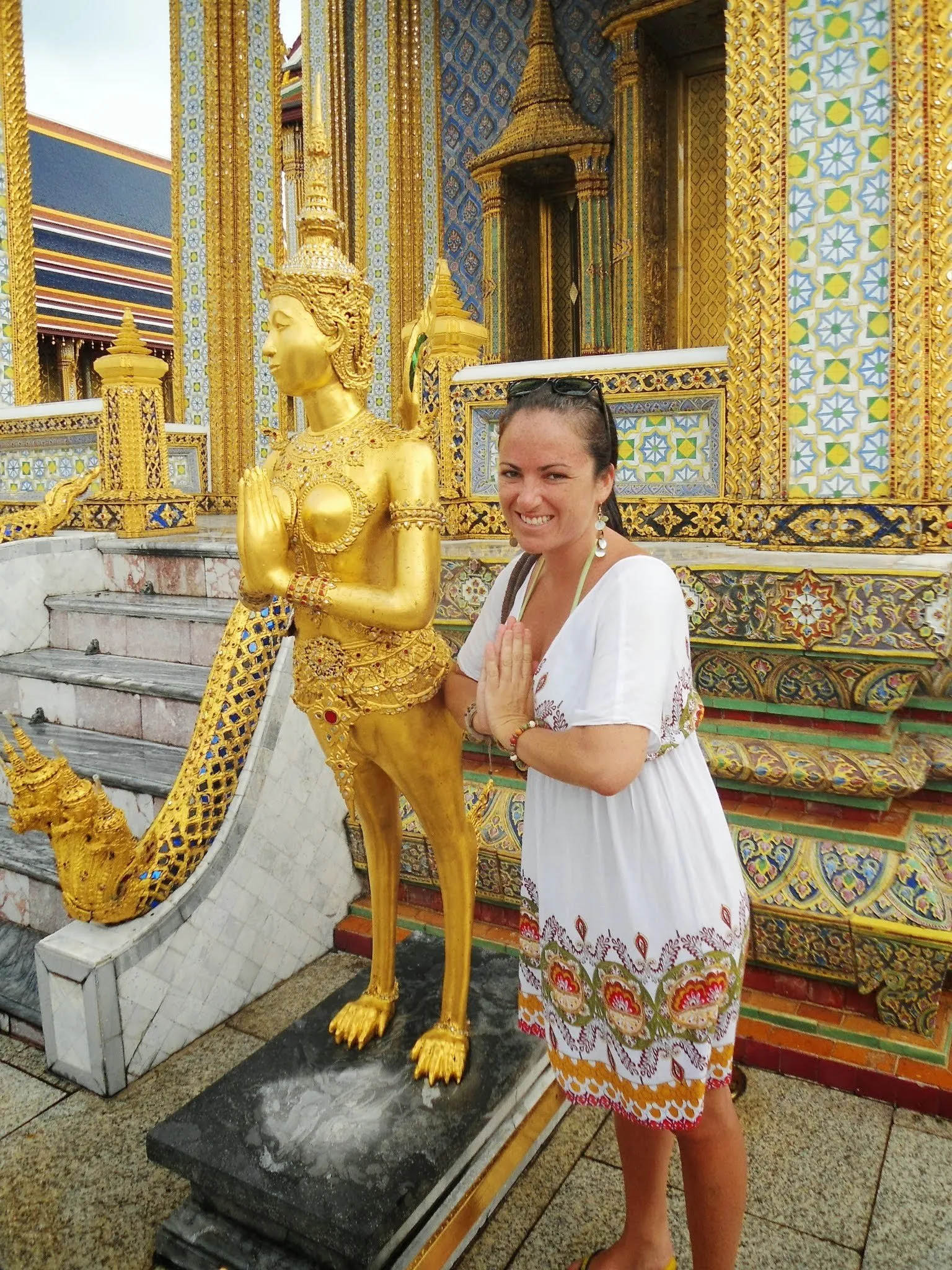 Natasha at the Grand Palace in Bangkok